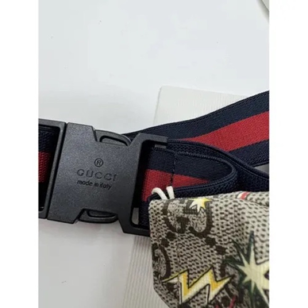 Gucci Gg Supreme Monogram Childrens Space Print Coated Canvas Shoulder Belt bag - Picture 6 of 8